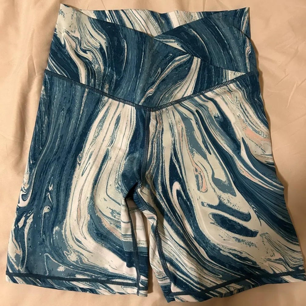 Marbled Women's Spandex Shorts